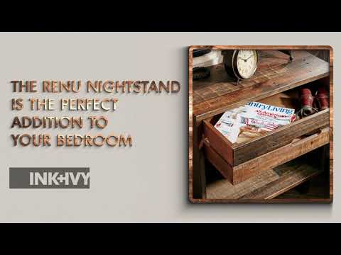 Renu Nightstand - Light Brown Multi