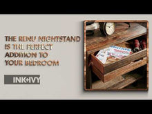 Load and play video in Gallery viewer, Renu Nightstand - Light Brown Multi
