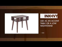 Load and play video in Gallery viewer, Jayce - Pecan Mid Century Wood End table
