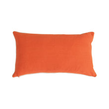 Load image into Gallery viewer, Happy Halloween&quot; Lumbar Pillow, Orange + Beige

