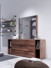 Load image into Gallery viewer, Nova Domus Jagger Modern Walnut Dresser &amp; Mirror Set
