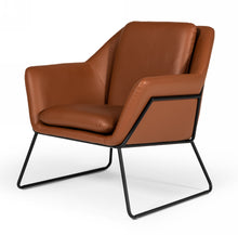 Load image into Gallery viewer, Modrest Jennifer - Industrial Brown Eco-Leather Accent Chair
