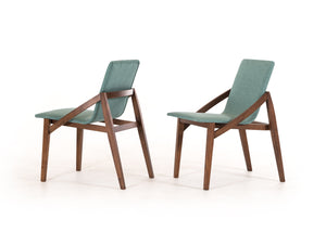 Jett - Modern Blue Fabric Dining Chair (Set of 2)