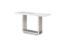 Load image into Gallery viewer, Modrest Kingsley Modern Marble &amp; Stainless Steel Console Table
