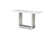 Load image into Gallery viewer, Modrest Kingsley Modern Marble &amp; Rosegold Console Table
