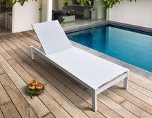 Load image into Gallery viewer, Renava Kayak - Modern White Outdoor Chaise Lounge
