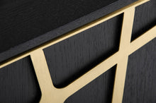 Load image into Gallery viewer, Modrest Kilson - Modern Black Oak &amp; Champagne Gold Buffet
