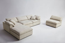 Load image into Gallery viewer, Divani Casa Kramer - Modern Modular Cream Fabric Sectional Sofa
