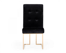 Load image into Gallery viewer, Modrest Legend - Modern Black &amp; Rosegold Dining Chair (Set of 2)
