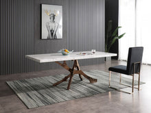 Load image into Gallery viewer, Modrest Legend - Modern White Marble &amp; Rosegold Dining Table
