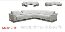 Load image into Gallery viewer, Divani Casa Lloyd - Modern Grey Fabric Sectional with Recliners + Console

