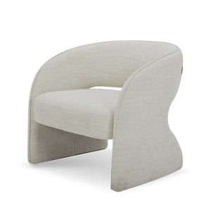 Modrest Luby - Modern Cream Fabric  Accent Chair