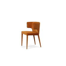 Load image into Gallery viewer, Modrest Lucero - Modern Orange Velvet Dining Armchair
