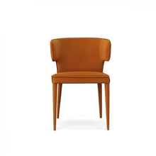 Load image into Gallery viewer, Modrest Lucero - Modern Orange Velvet Dining Armchair
