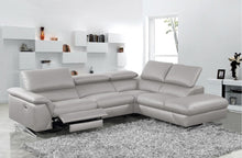 Load image into Gallery viewer, Divani Casa Maine - Modern Medium Grey Eco-Leather Right Facing Sectional Sofa with Recliner
