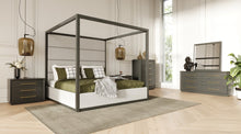 Load image into Gallery viewer, Modrest Manhattan- Contemporary Canopy Grey Eastern King Bed
