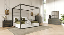 Load image into Gallery viewer, Modrest Manhattan- Contemporary Canopy Grey EK Bedroom Set
