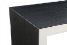 Load image into Gallery viewer, Modrest Manston - Modern Black Oak &amp; Stainless Steel Bar Table
