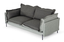 Load image into Gallery viewer, Divani Casa Mars - Modern Grey &amp; Dark Grey Fabric Sofa
