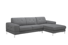 Load image into Gallery viewer, Divani Casa Forli - Modern Grey Fabric Right Facing Sectional Sofa
