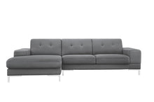 Load image into Gallery viewer, Divani Casa Forli - Modern Grey Fabric Left Facing Sectional Sofa
