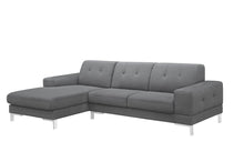 Load image into Gallery viewer, Divani Casa Forli - Modern Grey Fabric Left Facing Sectional Sofa
