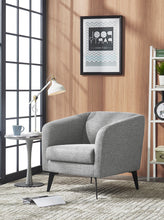 Load image into Gallery viewer, Divani Casa Bannack Modern Light Grey Fabric Lounge Chair

