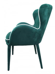 Modrest Tigard Modern Green Fabric Dining Chair