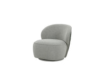 Load image into Gallery viewer, Divani Casa Allis - Glam Grey and Black Fabric Swivel Accent Chair
