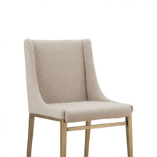 Load image into Gallery viewer, Modrest Mimi - Contemporary Beige + Brass Dining Chair (Set of 2)
