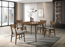Load image into Gallery viewer, Modrest Castiano Modern Walnut Round Dining Table
