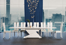 Load image into Gallery viewer, Modrest Bono &quot;Z&quot; - Modern White Dining Table
