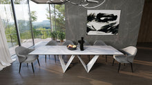 Load image into Gallery viewer, Modrest Fritz - Modern White Ceramic Dining Table
