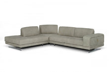 Load image into Gallery viewer, Coronelli Collezioni Mood - Italian Grey Leather Left Facing Sectional Sofa
