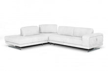Load image into Gallery viewer, Coronelli Collezioni Mood - Italian White Leather Left Facing Sectional Sofa
