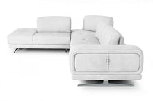 Load image into Gallery viewer, Coronelli Collezioni Mood - Italian White Leather Left Facing Sectional Sofa
