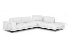 Load image into Gallery viewer, Coronelli Collezioni Mood - Italian White Leather Right Facing Sectional Sofa
