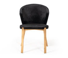 Load image into Gallery viewer, Modrest Nadia Modern Black Velvet &amp; Rosegold Dining Chair (Set of 2)
