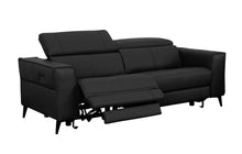 Load image into Gallery viewer, Divani Casa Nella - Modern Black Leather Loveseat with Electric Recliners
