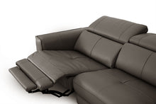 Load image into Gallery viewer, Divani Casa Nella - Modern Dark Grey Leather Loveseat with Electric Recliners
