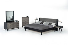 Load image into Gallery viewer, Nova Domus Panther Contemporary Grey &amp; Black Bedroom Set
