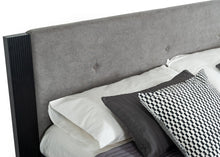 Load image into Gallery viewer, Nova Domus Panther Contemporary Grey &amp; Black Bed
