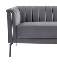 Load image into Gallery viewer, Divani Casa Patton - Modern Dark Grey Fabric Sofa
