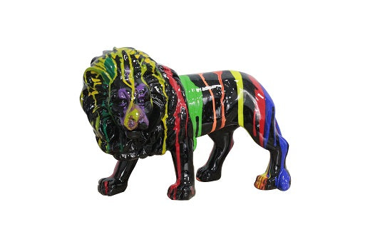 Modrest Lion Multi Colored Sculpture