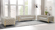Load image into Gallery viewer, Divani Casa Quincey - Transitional Beige Velvet Sofa Set
