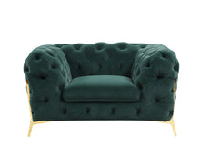Load image into Gallery viewer, Divani Casa Quincey - Transitional Emerald Green Velvet Chair
