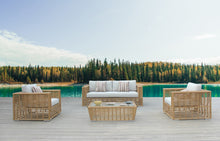 Load image into Gallery viewer, Renava Ko Tao - Outdoor White + Wicker Sofa Set
