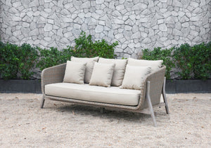 Renava Carillo Outdoor Beige Wicker Sofa Set
