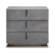 Load image into Gallery viewer, Modrest Buckley Modern Cracked Grey 2-Drawer Nightstand
