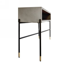Load image into Gallery viewer, Modrest Walker Modern Concrete &amp; Metal Console Table

